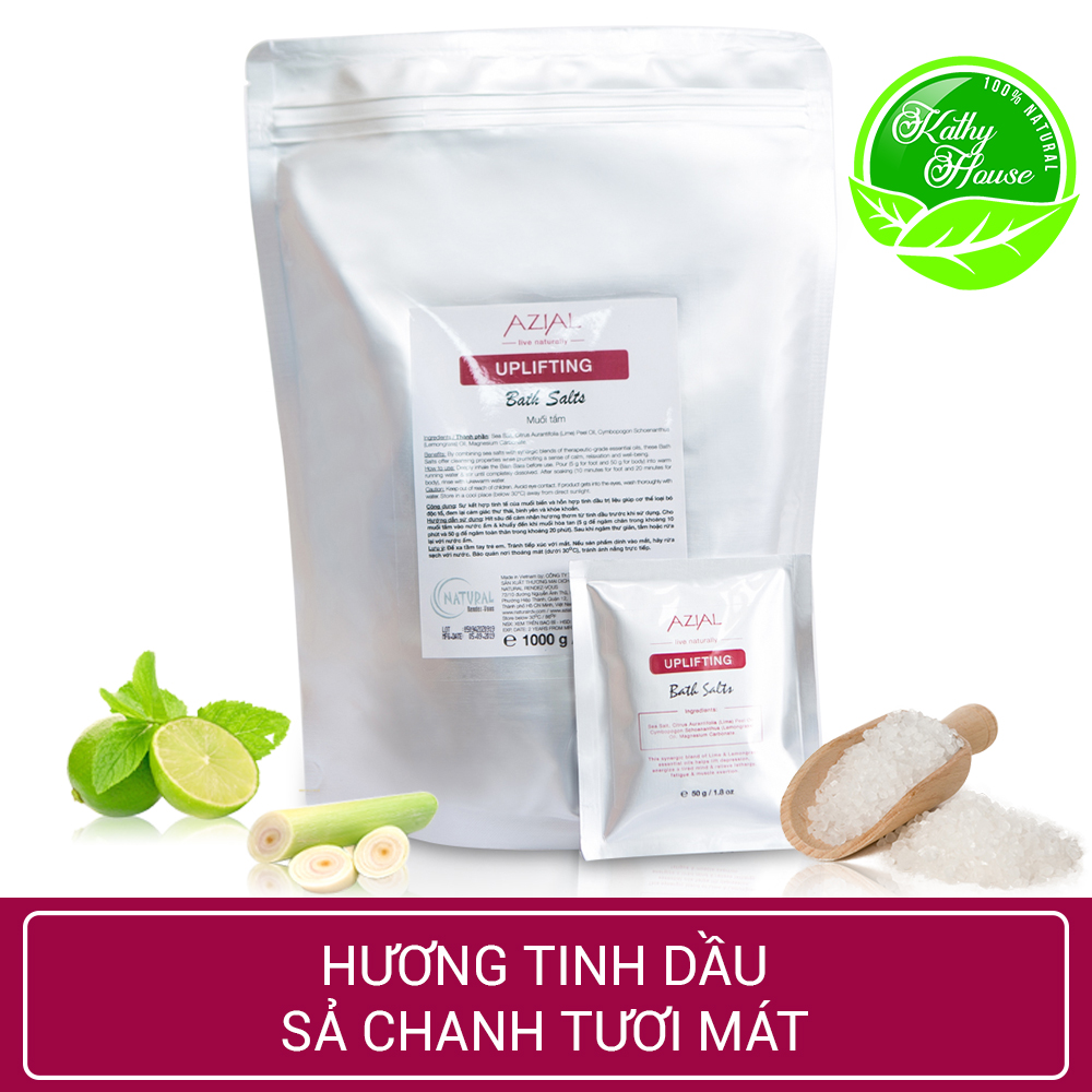 Muối tắm tinh dầu 100% thiên nhiên AZIAL Uplifting Bath Salts