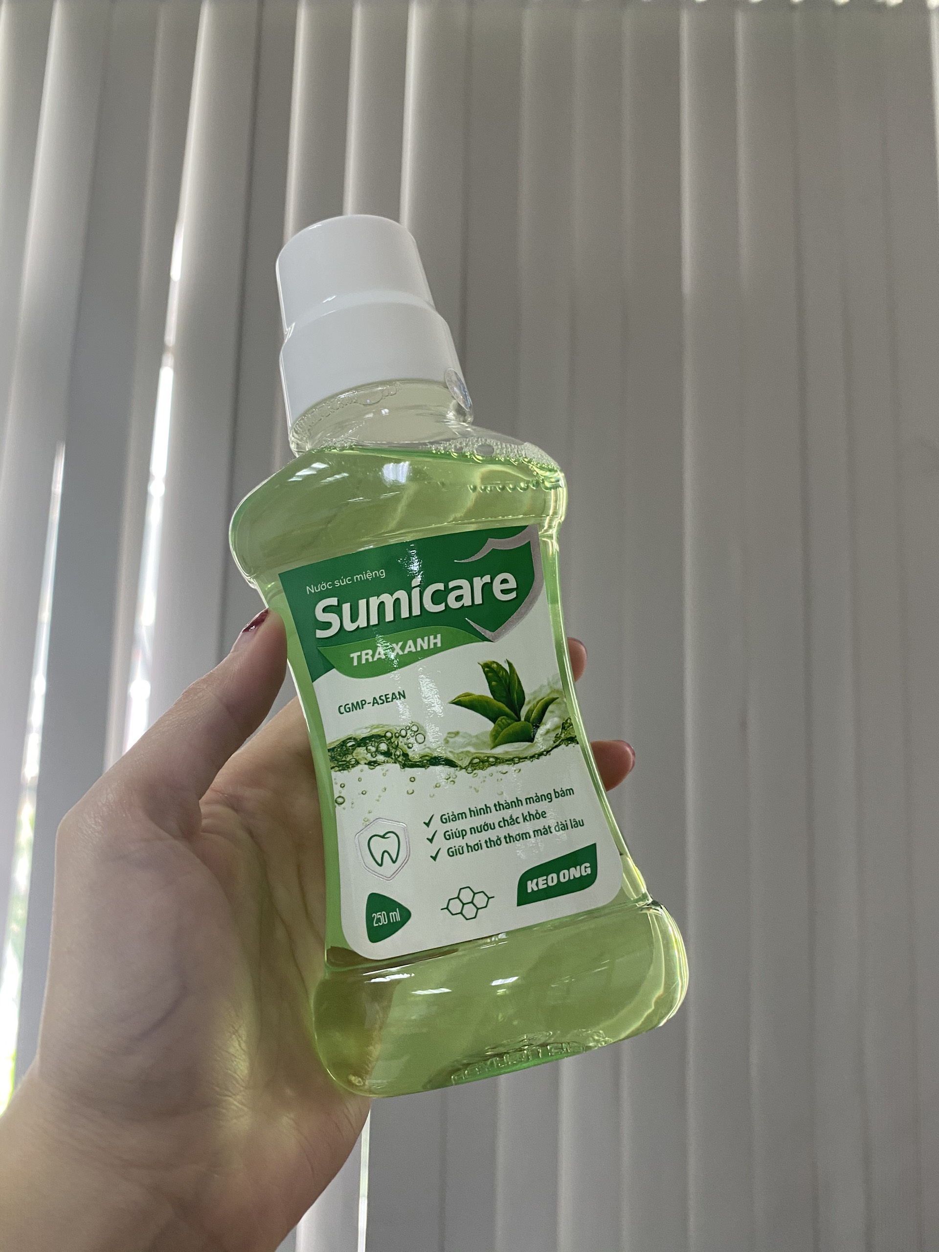 Nước Súc Miệng Sumicare Trà Xanh - Chiết xuất keo ong - Lọ 250 ml