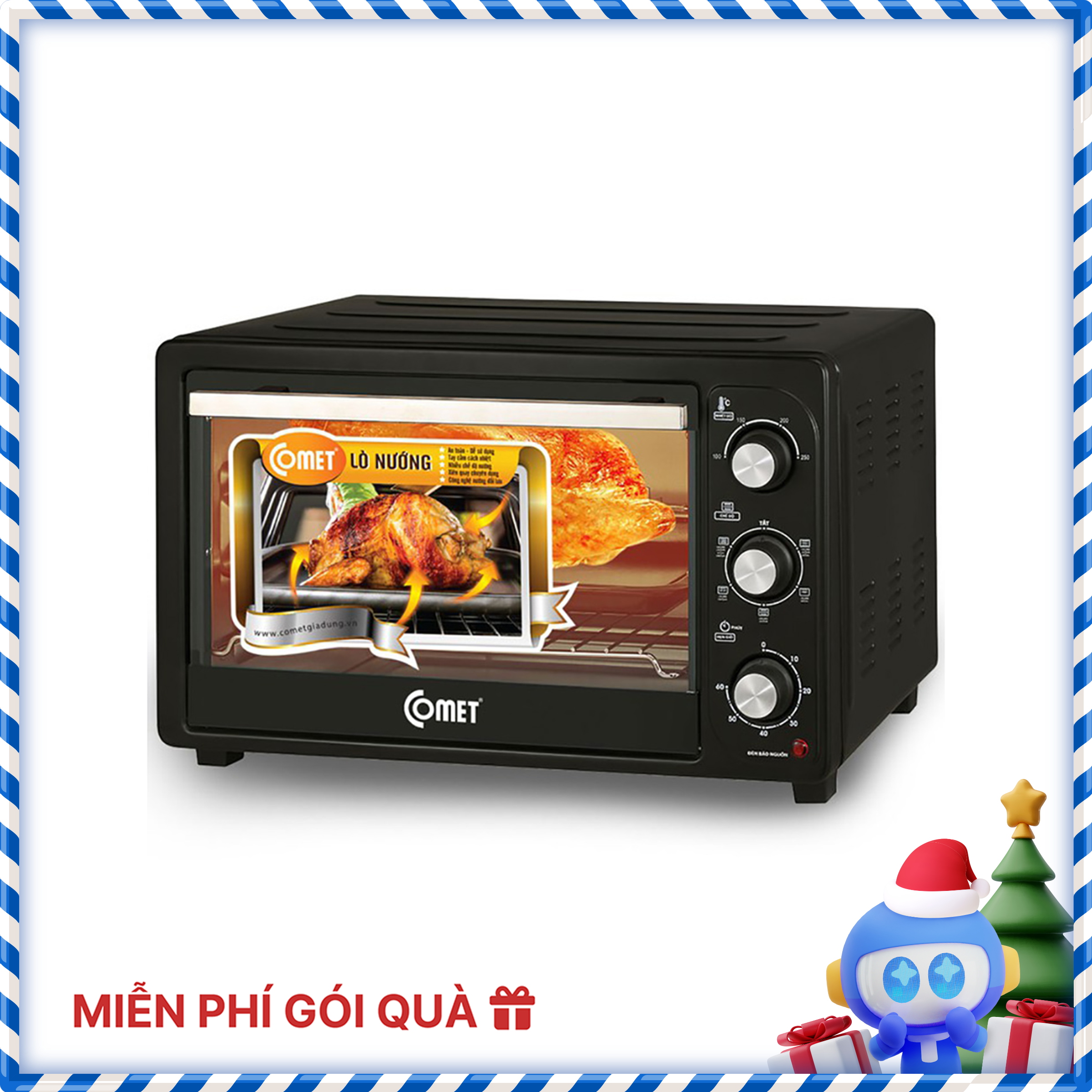Lò Nướng Điện Đa Năng Comet CM6518 - Hàng Chính Hãng