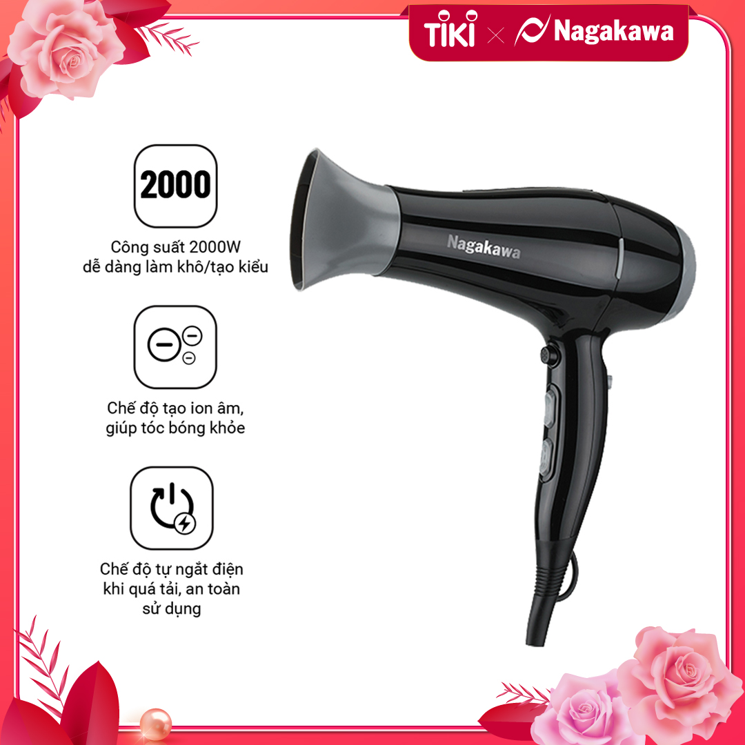 Máy Sấy Tóc Nagakawa NAG1606 (2000W) - Hàng Chính Hãng