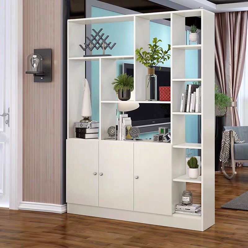 TỦ RƯỢU KIÊM VÁCH 2mx1m5 - MÀU TRẮNG