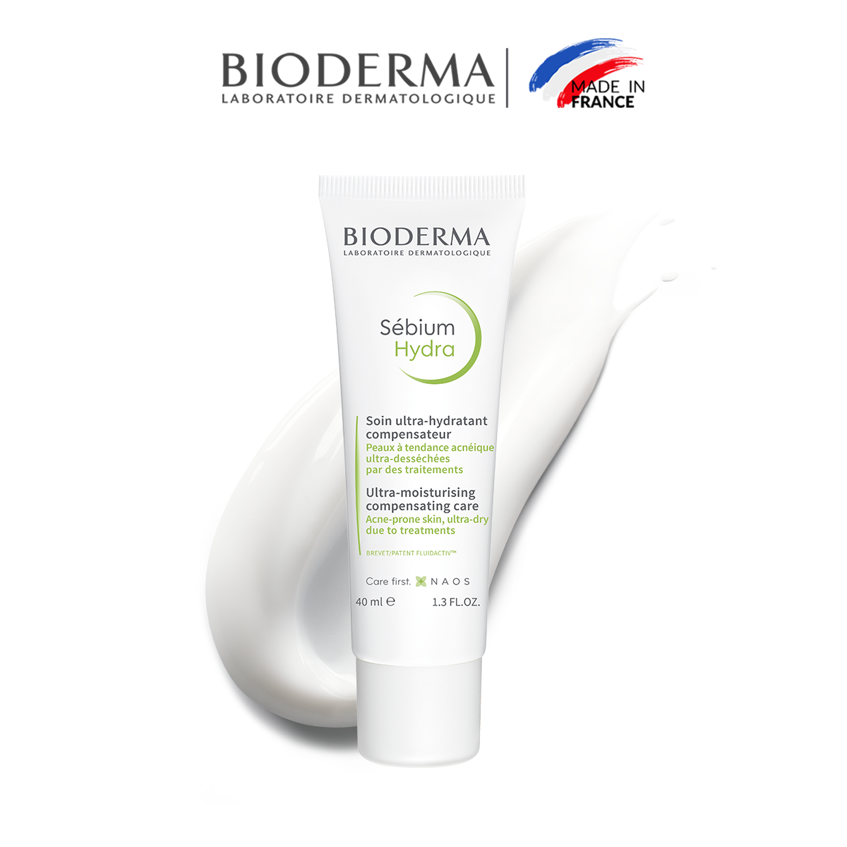 Kem Dưỡng Ẩm Cho Da Mụn Nặng Bioderma Sebium Hydra - 40ml