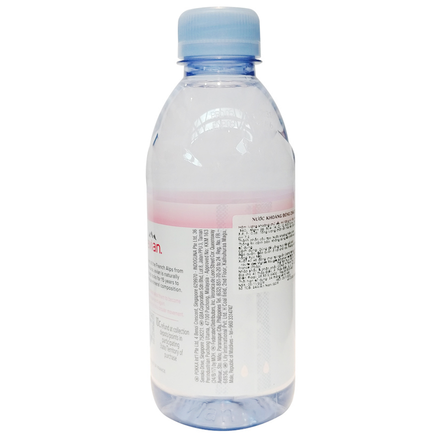 Thùng nước khoáng Evian - 330ml, 24 chai