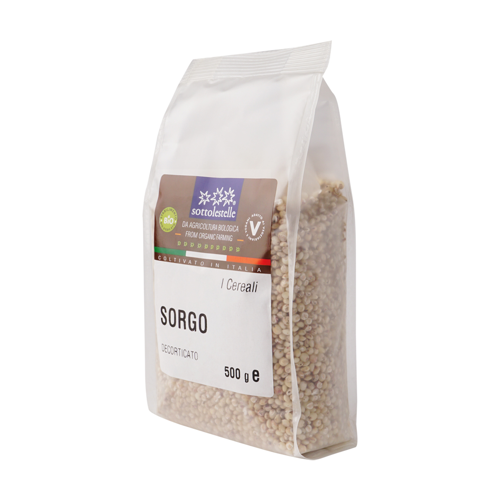 Hạt siêu cao lương (bobo ) hữu cơ đã bóc vỏ Sottolestelle 500g Organic Hulled Sorghum