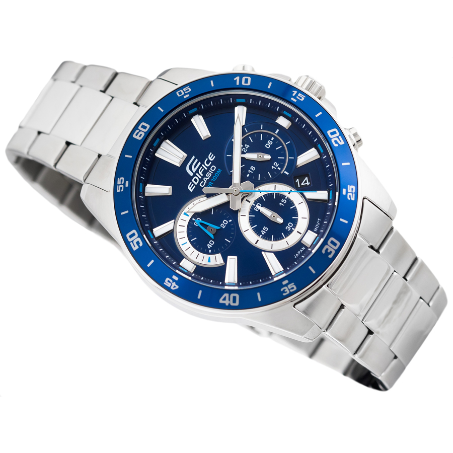 Đồng hồ nam dây kim loại Casio Edifice chính hãng Anh Khuê EFV-570D-2AVUDF (43mm)