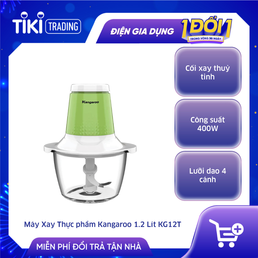 Máy xay thịt Kangaroo KG12T (1.2 Lít) - Hàng chính hãng 