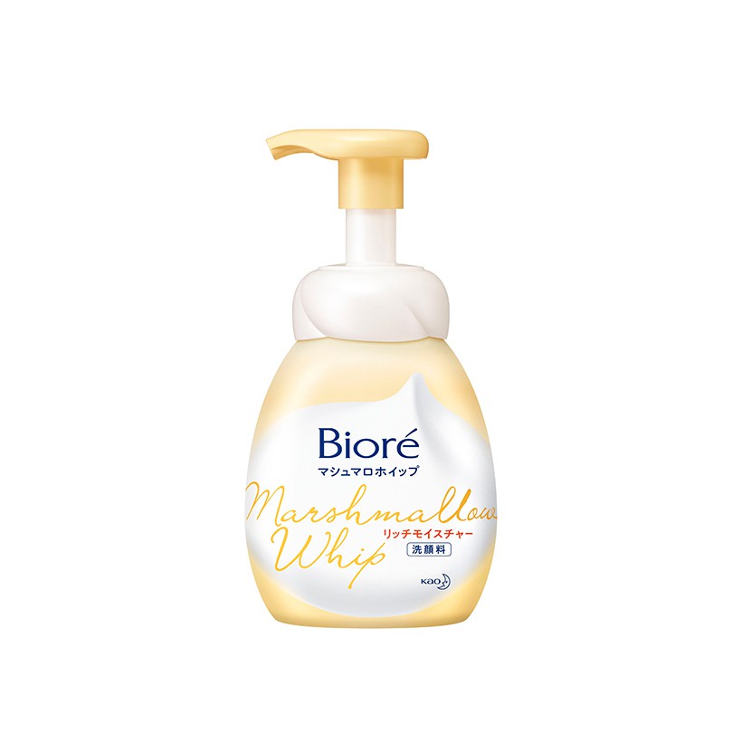 Bọt Rửa Mặt Siêu Dưỡng Ẩm - Biore Marshmallow Whip Rich Moisture 150ml