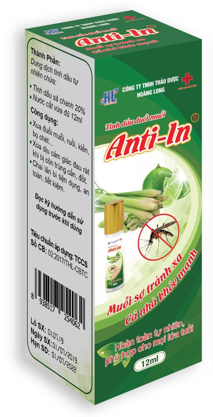 Tinh dầu đuổi muỗi Anti-In 12ml