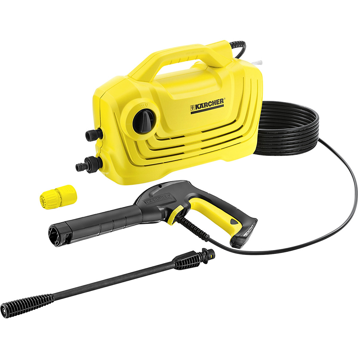 Combo Máy phun rửa áp lực cao Karcher K 2 Classic và Bộ đầu chà, bình xịt