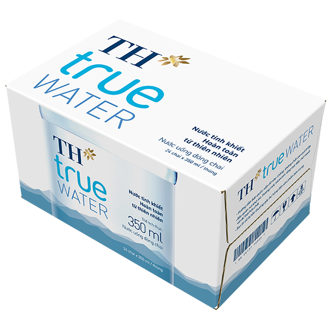 Thùng 24 chai nước tinh khiết TH True Water 350ml