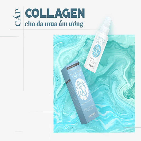 Combo Kem Chống Nắng 20ml Và Xịt Khoáng Collagen 100ml Nagano Japan - MINERAL FACIAL MIST SPRAY & FACE MILKY CREAM SUNSCREEN Nagano - Bổ sung chất dinh dưỡng và giúp da chống nắng