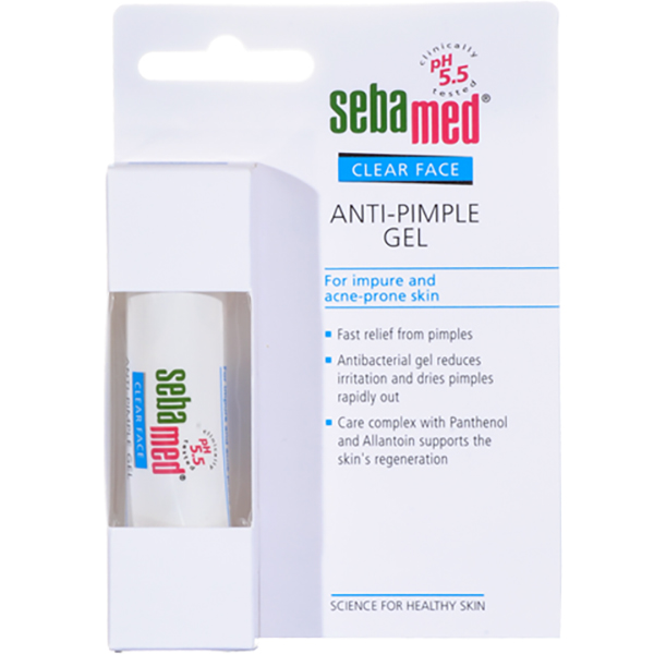 Gel Hỗ Trợ Trị Mụn Kháng Khuẩn Và Làm Dịu Da pH5.5 Sebamed Clear Face Anti-Pimple Gel SCF04 (10ml) 