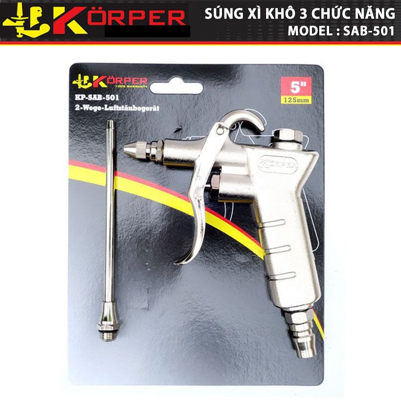 SÚNG XÌ KHÔ 3 CHỨC NĂNG KÖRPER KP-SAB-501