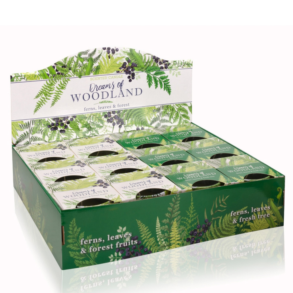 Ly nến thơm tinh dầu Bartek Dream of Woodland 115g QT04962 - cây dương sỉ (Giao mẫu ngẫu nhiên)