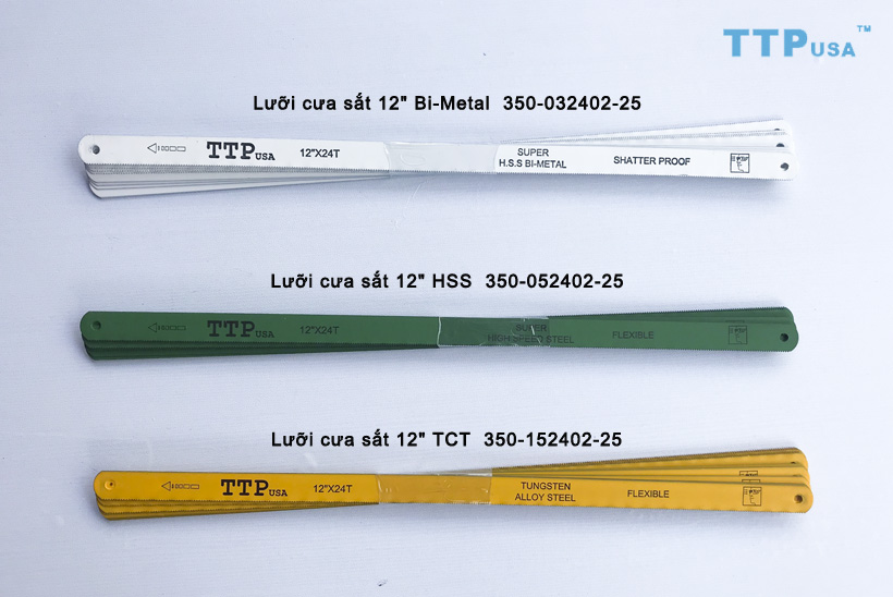 Lưỡi cưa sắt 12&quot; TTPusa - Bi-Metal lưỡi cưa sắt 305mm - 24T (Flexible) (trắng)