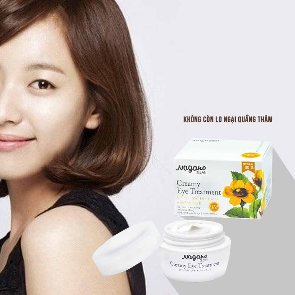 Combo Kem Chống Lão Hóa Trắng Da Với Gigawhite 30g Và Kem Dưỡng Da Vùng Mắt Vitamin E 15g Nagano - Anti-Wrinkle Cream & Creamy Eye Treatment