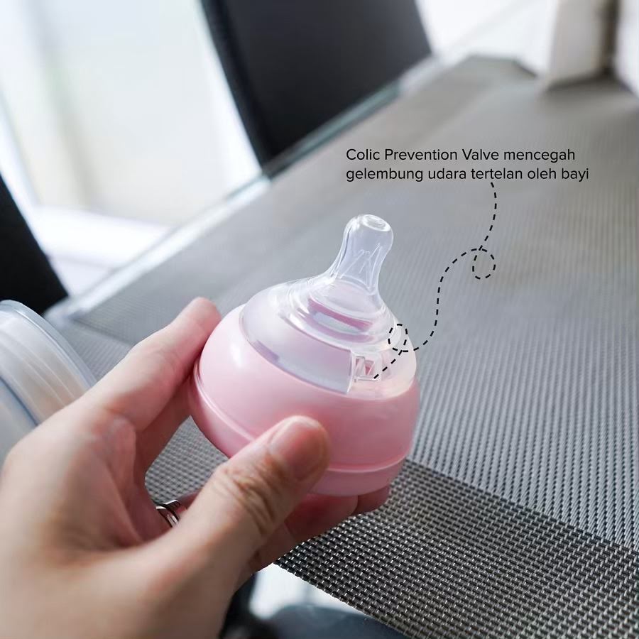 Bình sữa silicon mềm Putti Atti loại to 260ml cho bé yêu (màu hồng)