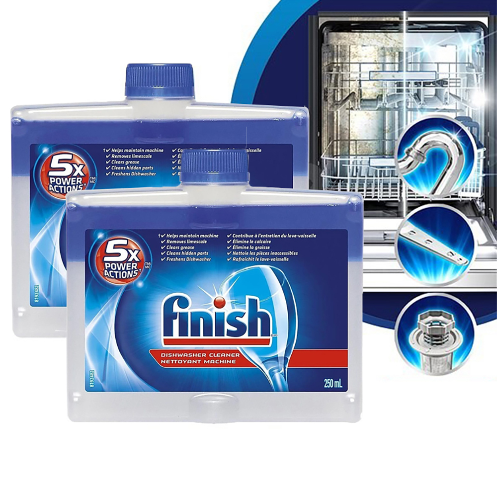 Dung dịch tẩy rửa máy rửa chén Finish Dishwasher Cleaner 2x250ml QT04440