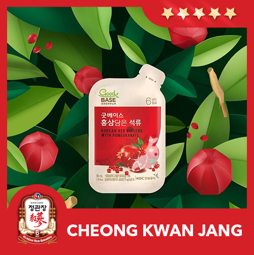 Nước Hồng Sâm Hàn Quốc Goodbase Lựu Đỏ KGC Cheong Kwan Jang (50ml x 30 gói)