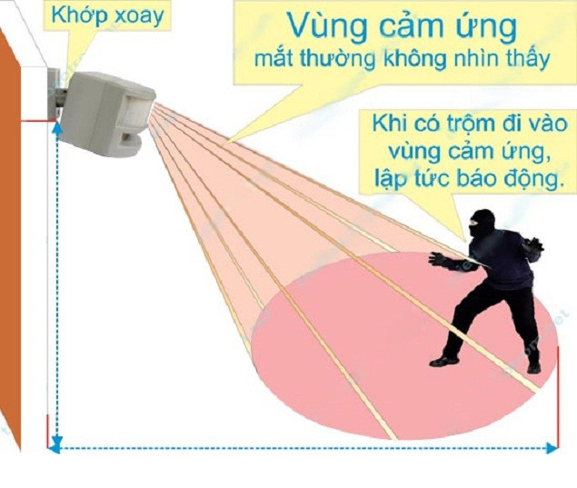 Báo trộm hồng ngoại 01 kiểu báo Zanka ZK331