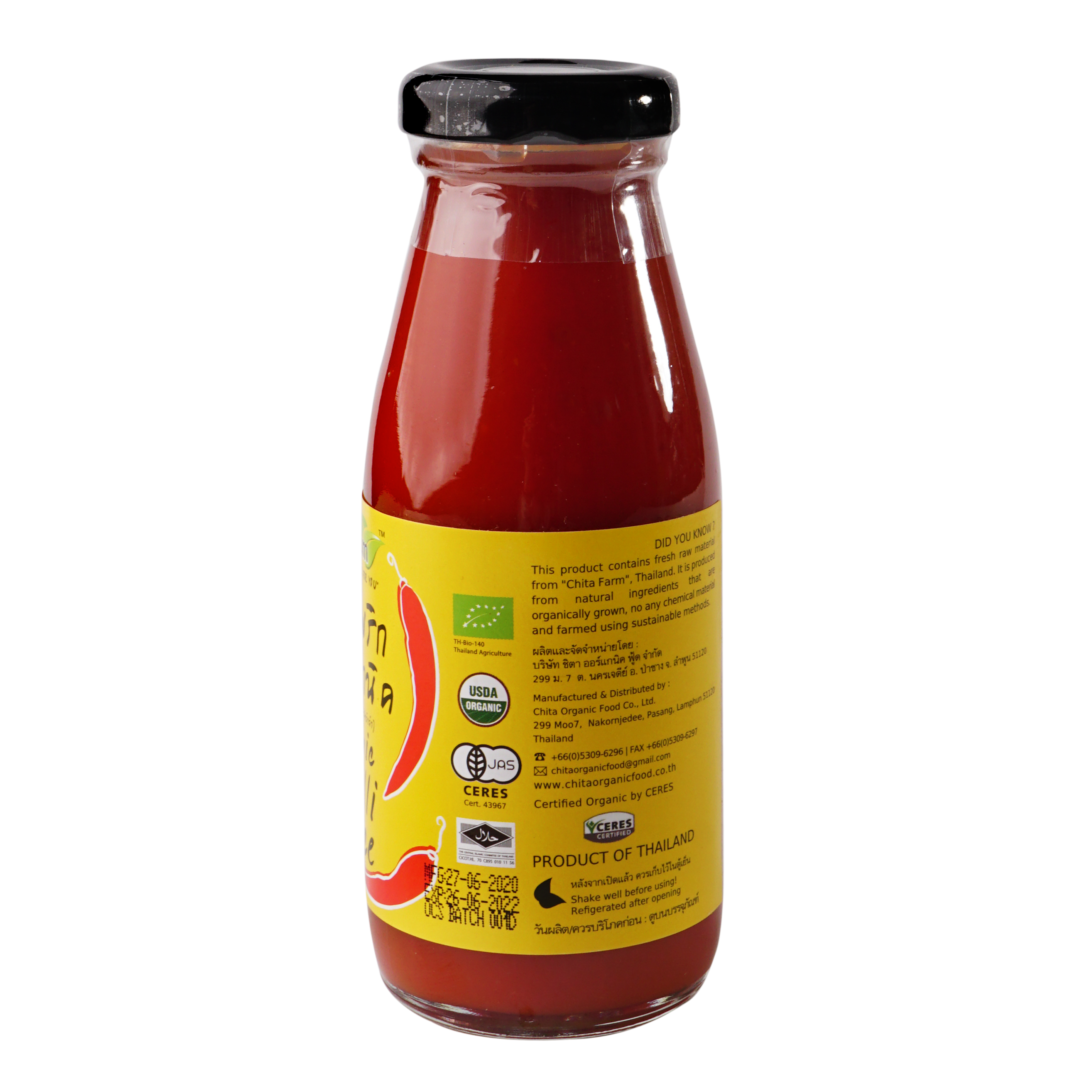 Sốt Ớt  Hữu Cơ Kiểu Thái 200g Lumlum Organic Chilli Sauce