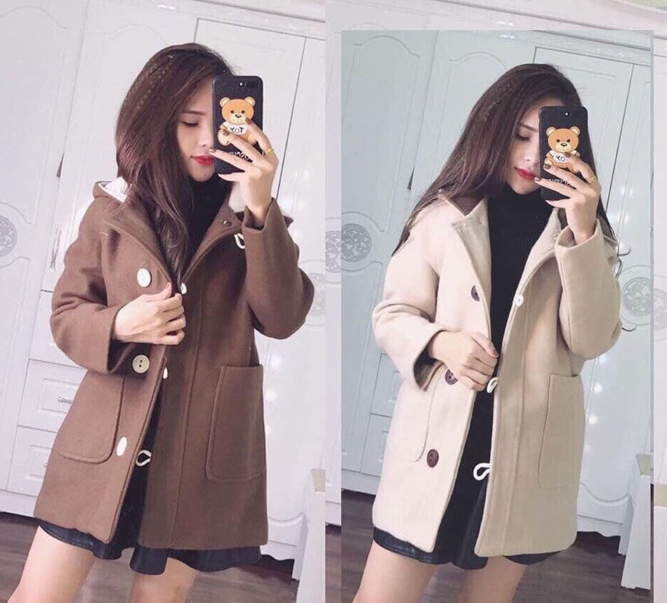 áo dạ có mũ _ hót 2020_ ảnh thât_sẵn hàng