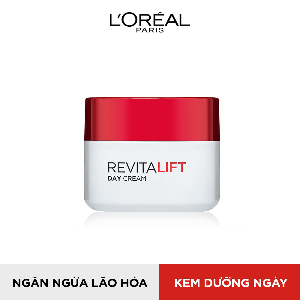 Bộ đôi kem dưỡng chống lão hóa dưỡng ẩm,bảo vệ da ngày và đêm L'Oreal Paris Revitalift (Kem N-D,HA mini,KCN mini)