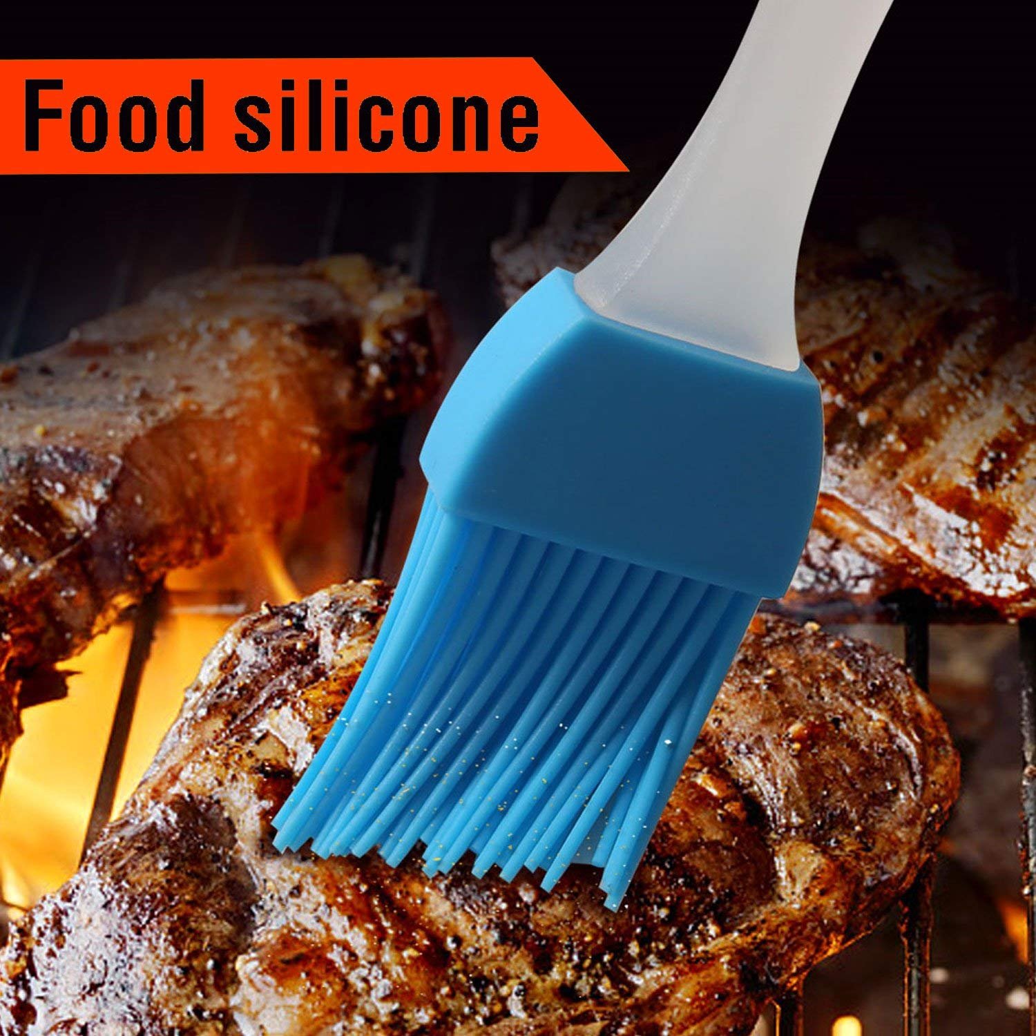 5 Cọ Chổi Quét Silicone Làm Bếp Nướng Bánh Phết Thịt Nướng BBQ Gia Vị Đắp Mặt Nạ