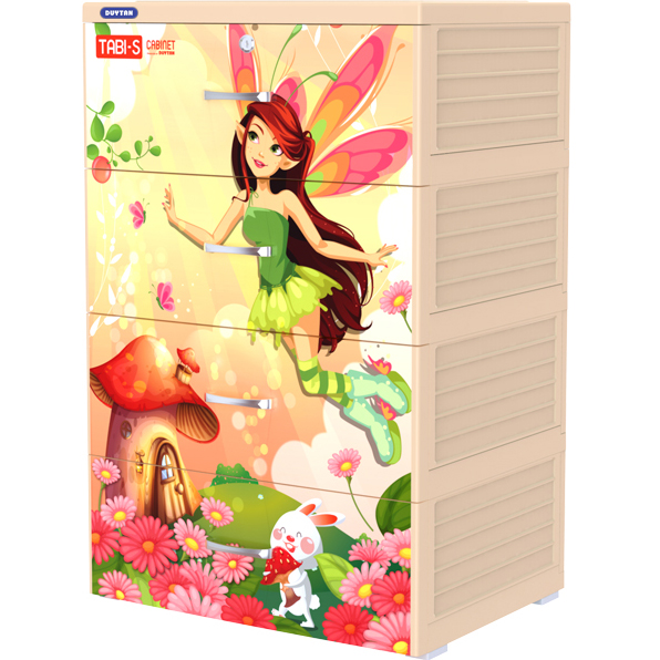 Tủ nhựa Duy Tân TABI 4 tầng