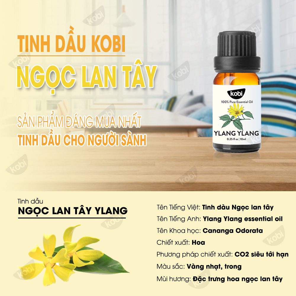 Tinh Dầu Ngọc Lan Tây Kobi Giúp Thư Giãn, Tạo Hứng Khởi (10ml)