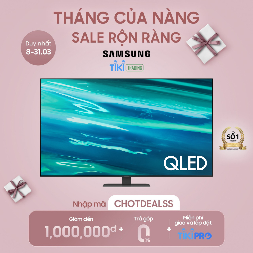 Smart Tivi QLED Samsung 4K 65 inch QA65Q80A