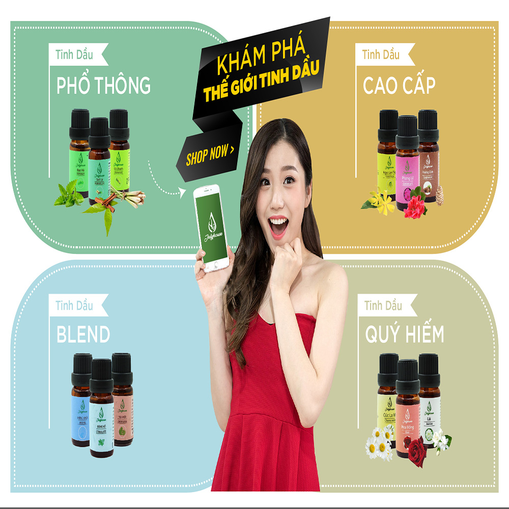 Tinh dầu Bạc Hà 10ml JULYHOUSE