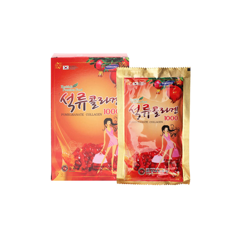 Nước lựu Collagen cho phụ nữ 80ml x 30 gói - Chống oxy hóa, tổng hợp collagen cho da, tốt cho tim mạch và giảm nguy cơ mắc bện gout
