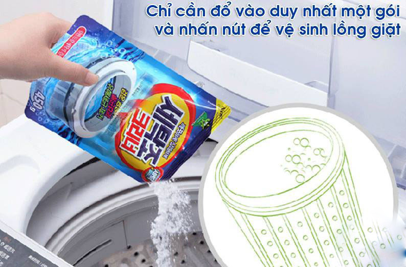 Combo 2 túi bột tẩy lồng giặt cho quần áo thơm như mới