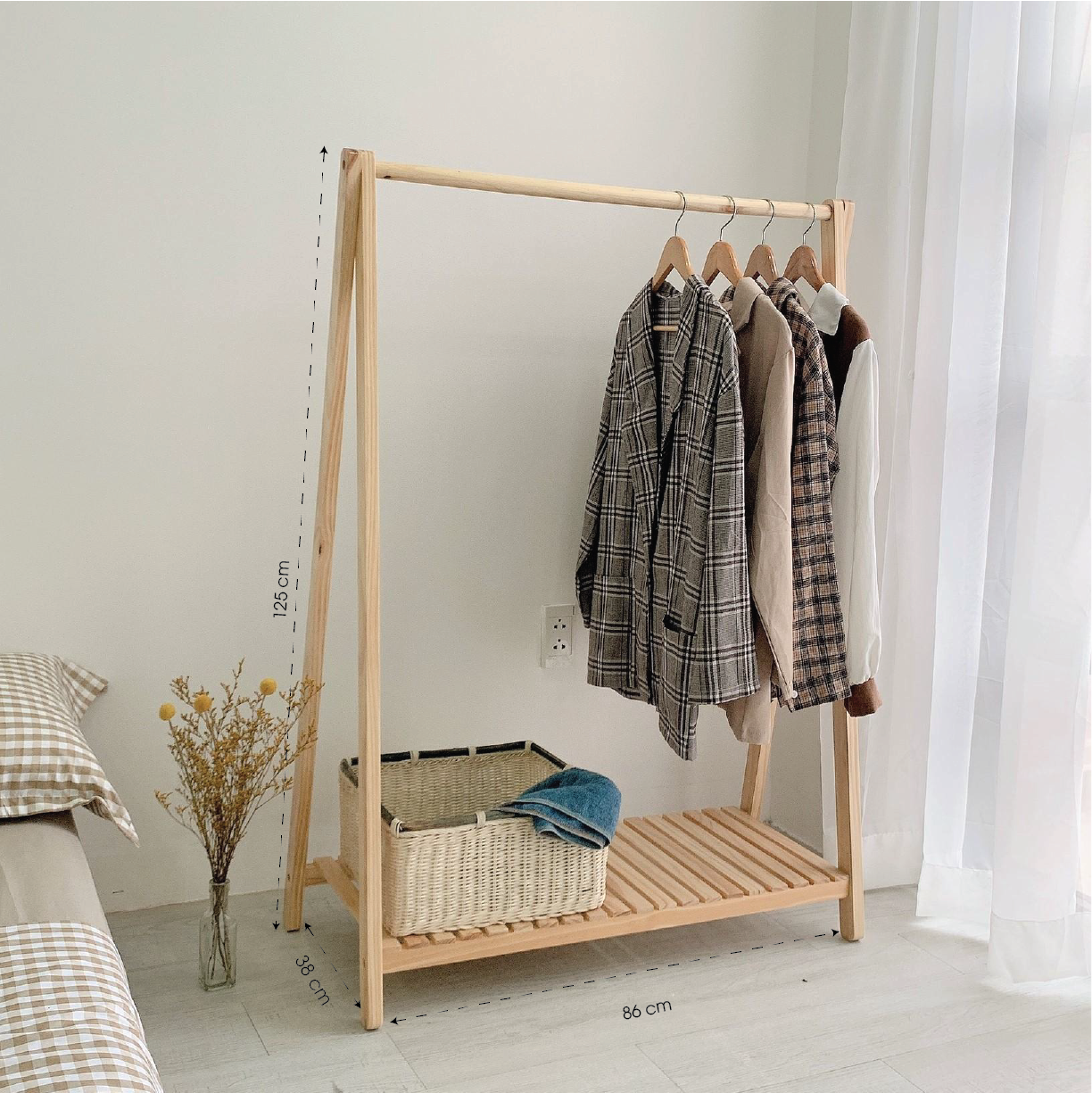 GIÁ TREO QUẦN ÁO - KỆ TREO ĐỒ 1 TẦNG HÀN QUỐC - A HANGER 1F