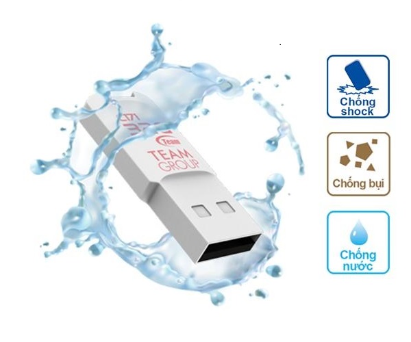 Hình ảnh USB 32GB C171 Team Taiwan chống shock, chống nước (Trắng) - Hàng Chính Hãng