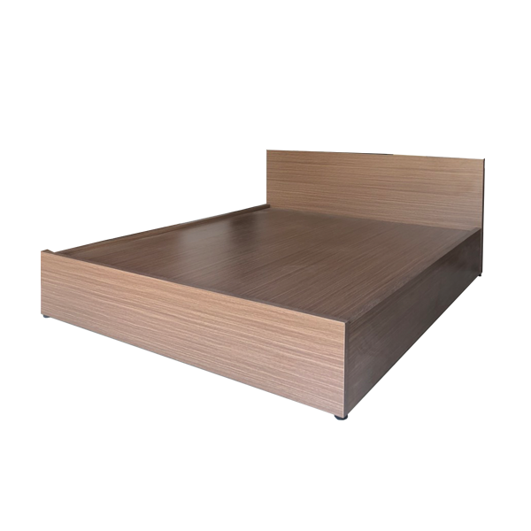 Giường Ngủ Gỗ MDF Melamine 1m6x2m Màu Nâu