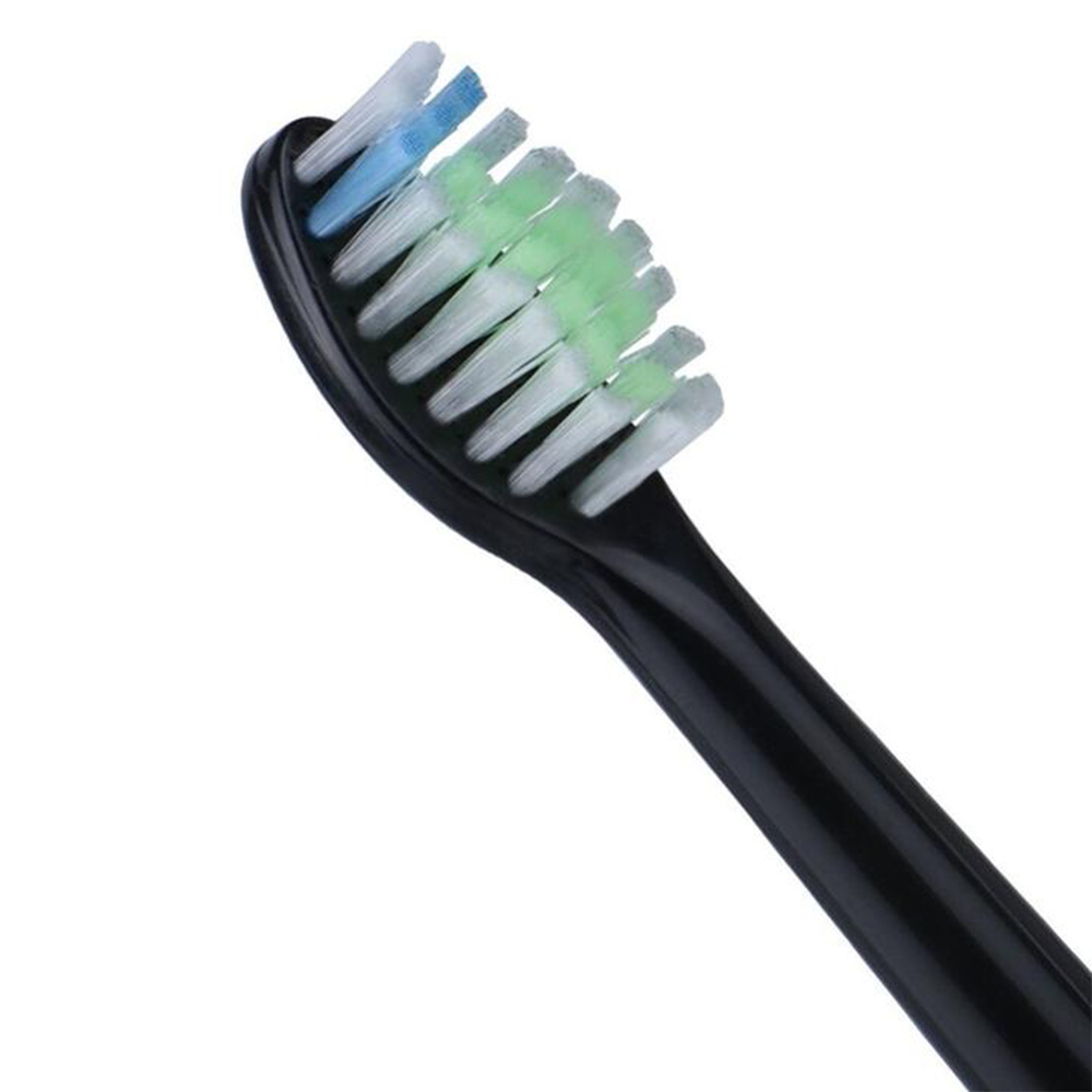 Bộ 4 đầu bàn chải đánh răng điện HX-6064 màu đen cho máy Philips Sonicare HX3, HX6, HX7, HX8, HX9, R, FlexCare +, FlexCare, HealthyWhite, HydroClean, EasyClean, DiamondClean