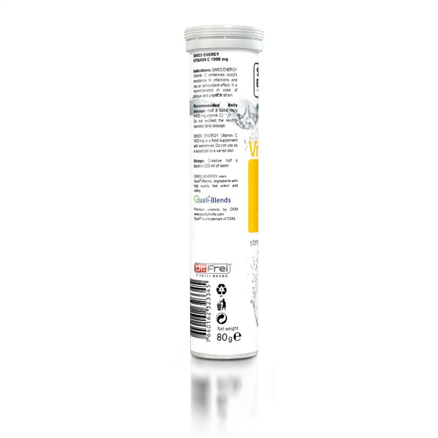 Viên sủi bổ sung vitamin C tăng cường sức đề kháng Swiss Energy Vitamin C 1000mg