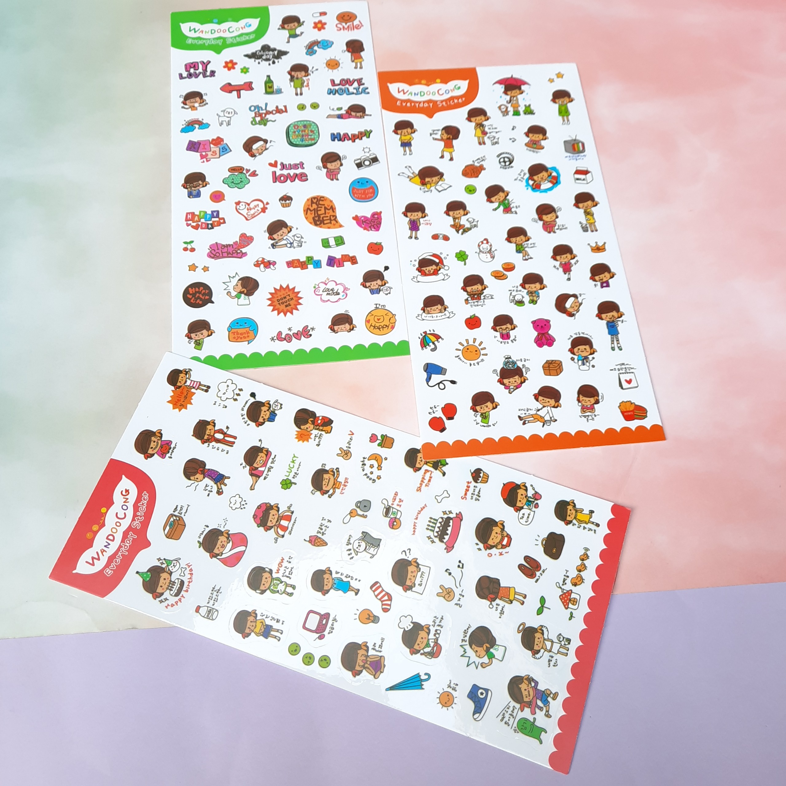 Combo 2 Bộ 6 Tấm Sticker Trang Trí - Nhật Ký Của Tôi