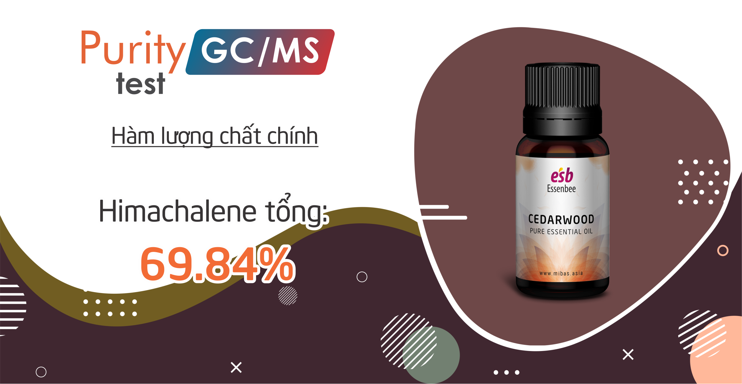 Tinh dầu nguyên chất gỗ Tuyết Tùng – Essenbee – 20ml