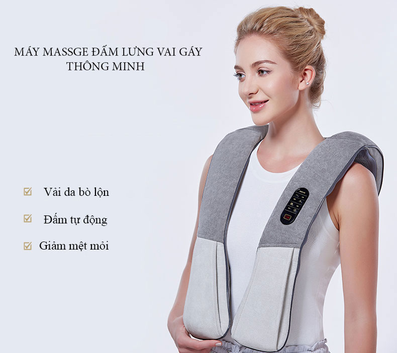 Máy Massge Đấm Lưng Cổ, Vai Gáy, Lưng Eo, Với 10 Bài Đấm Cổ Truyền Linh Hoạt, Giúp Thư Giãn Xua Tan Đau Mỏi Vai Gáy  - Hàng Chính Hãng