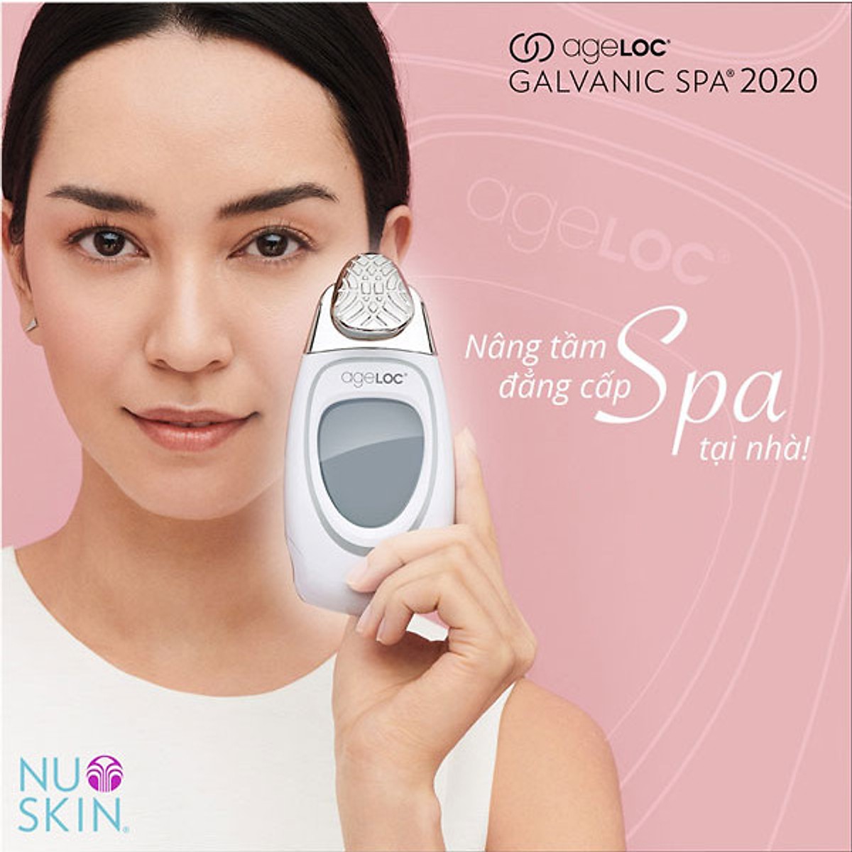 Máy Nâng Cơ Xóa Nhăn Chống Lão Hóa Nuskin Ageloc Galvanic Spa - Bản mới 2020