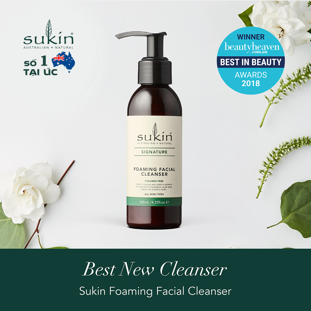 Sữa Rửa Mặt Tạo Bọt Sukin Foaming Facial Cleanser 125ml