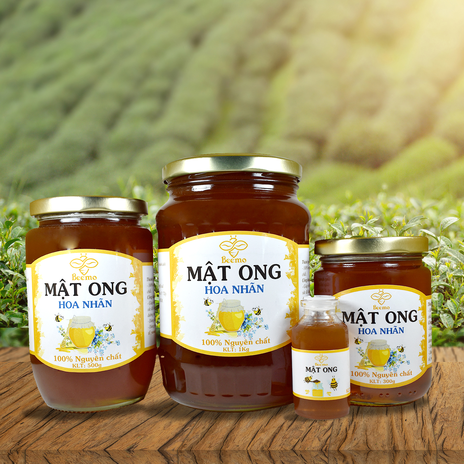 Mật ong nguyên chất Beemo, mật ong hoa nhãn từ thiên nhiên - Làm đẹp, hỗ trợ trị ho, gia vị