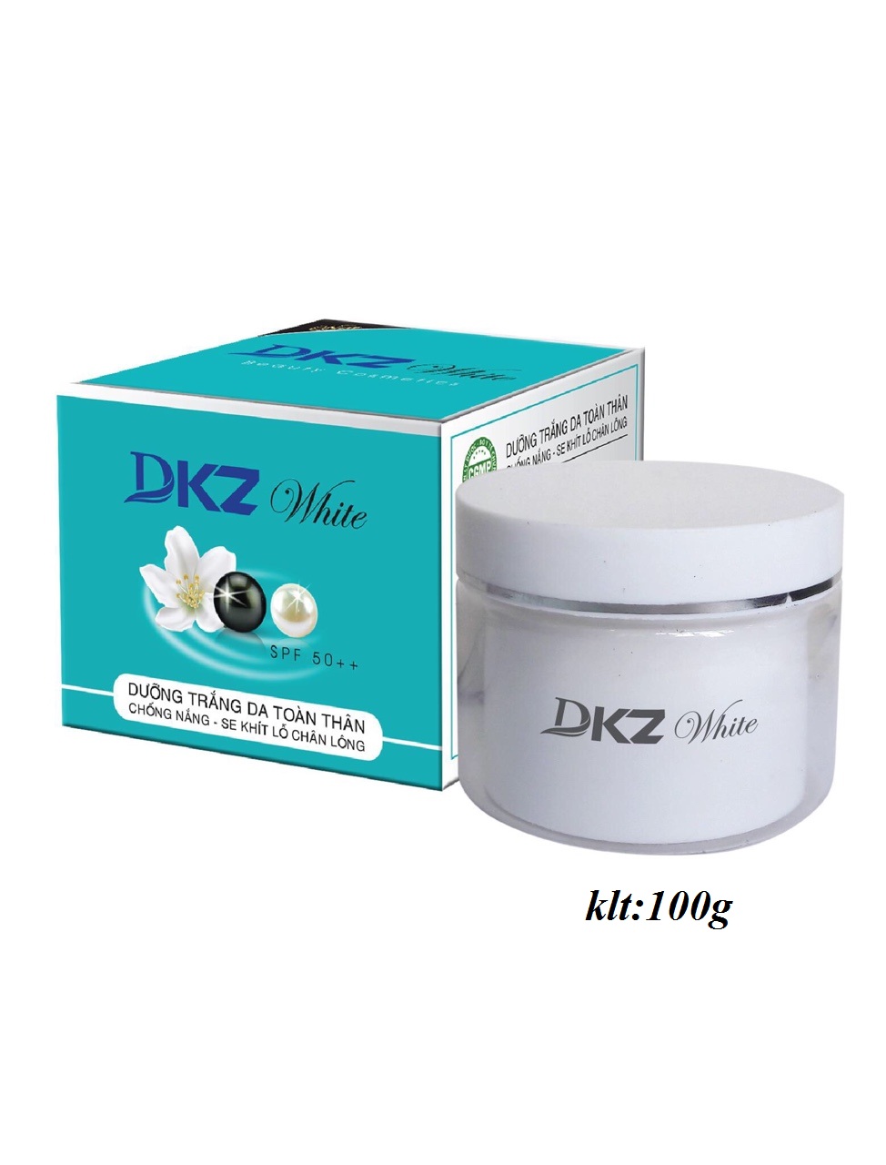 KEM DƯỠNG TRẮNG DA - TOÀN THÂN CHỐNG NẮNG - SE KHÍT LỖ CHÂN LÔNG 120g (DKZ White)