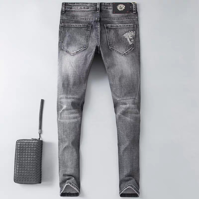 Quần Jean Nam họa tiết thêu mang phong cách Âu Mỹ đầy cá tính chất liệu vải Bò Cotton cao cấp co giãn mặc thoải mái hợp với xu hướng thời trang hiện nay