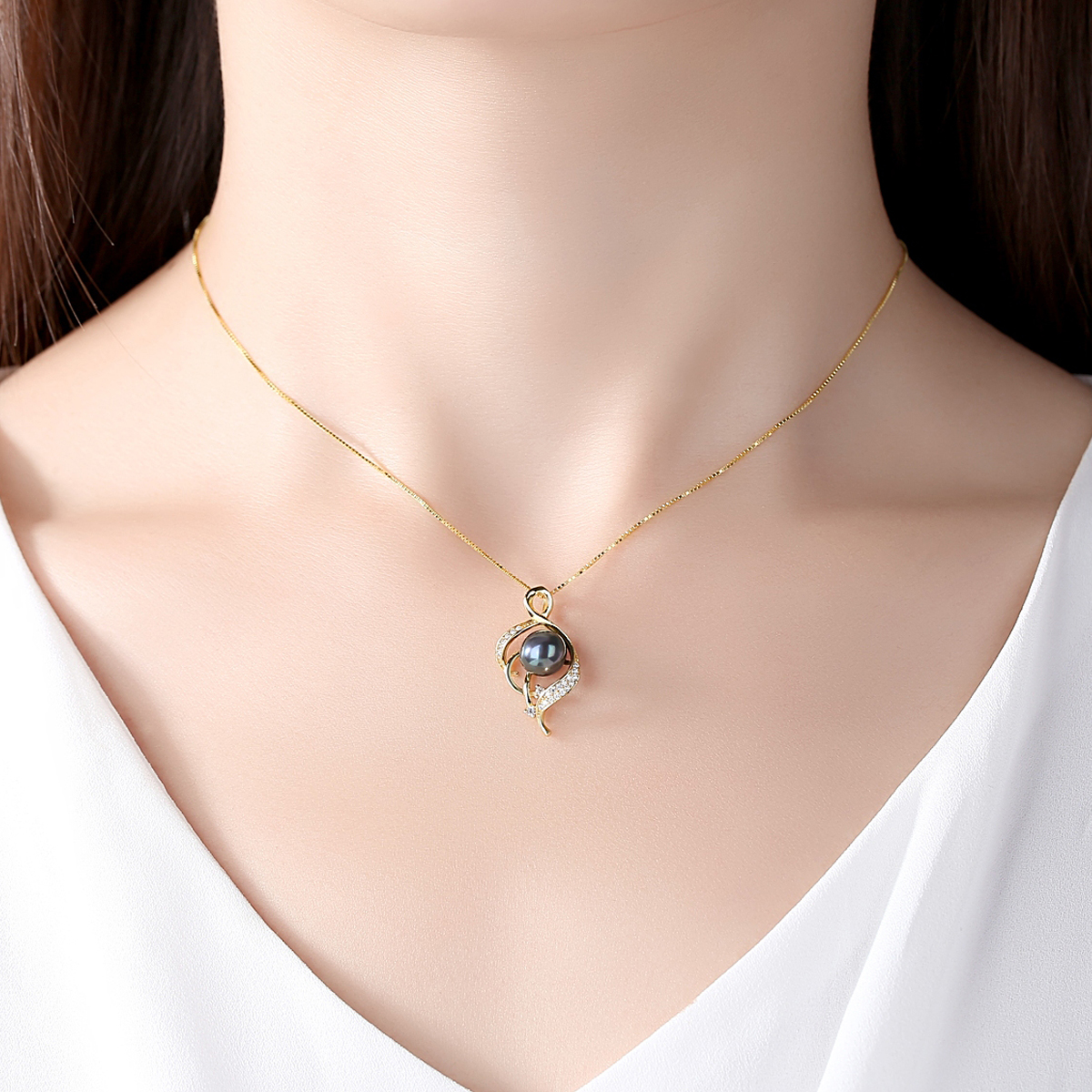 Dây Chuyền Ngọc Trai Cao Cấp DB2337 Cỡ Hạt 7x7 Bảo Ngọc Jewelry