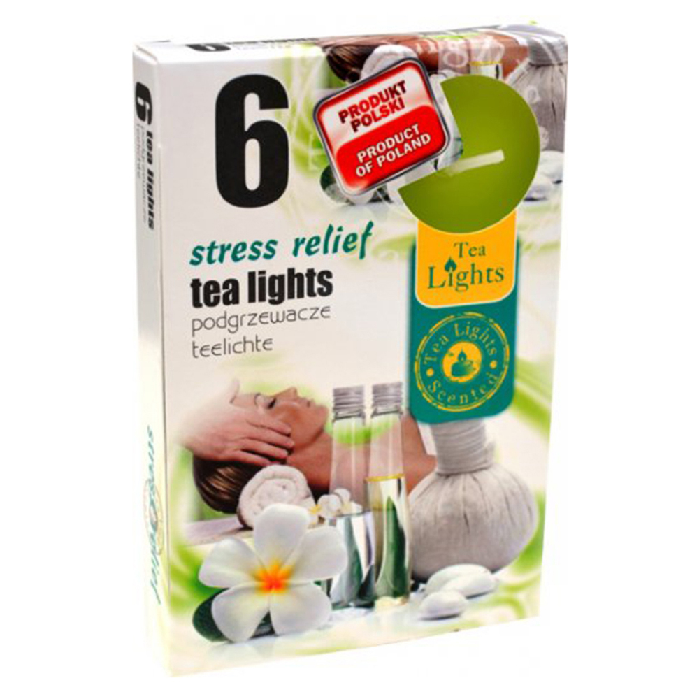 Hộp 6 nến thơm tinh dầu Tealight Admit Stress Relief QT026850 - hương hoa đại