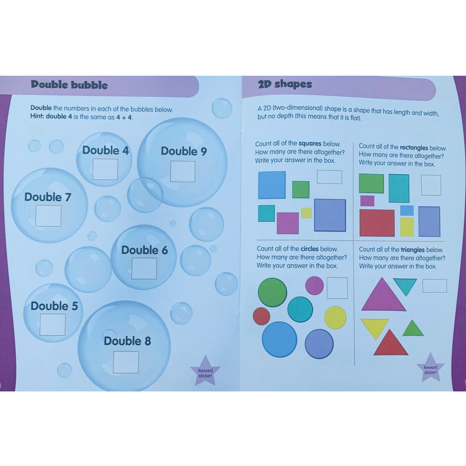 Help With HomeWork - 4 Book Bumper Pack  : Maths , Phonics , Reading and Writing and Tell the Time (Ages 5+) (Includes Awesome Poster)